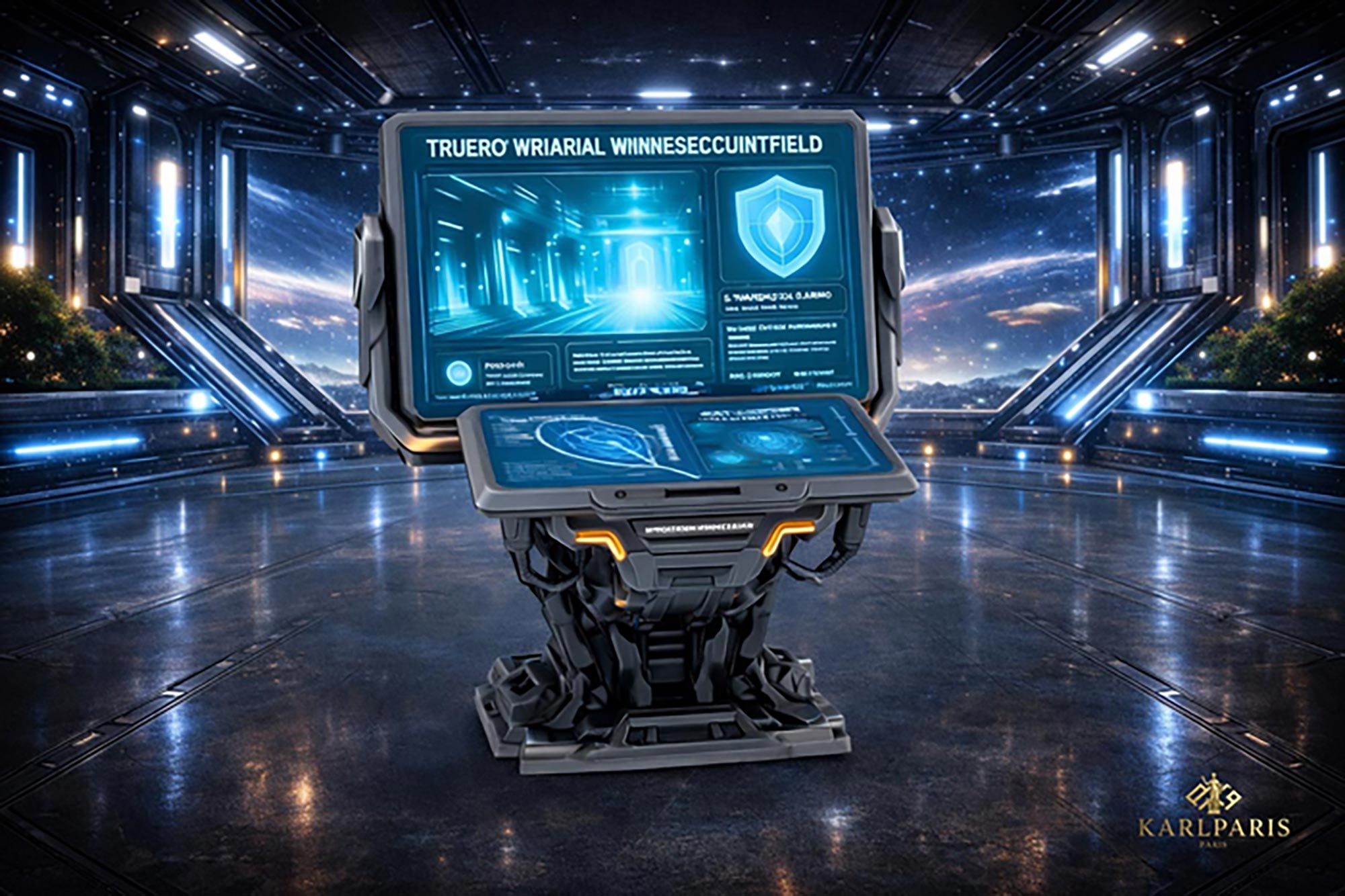 Futuristic Security Control Terminal 1 Second Life