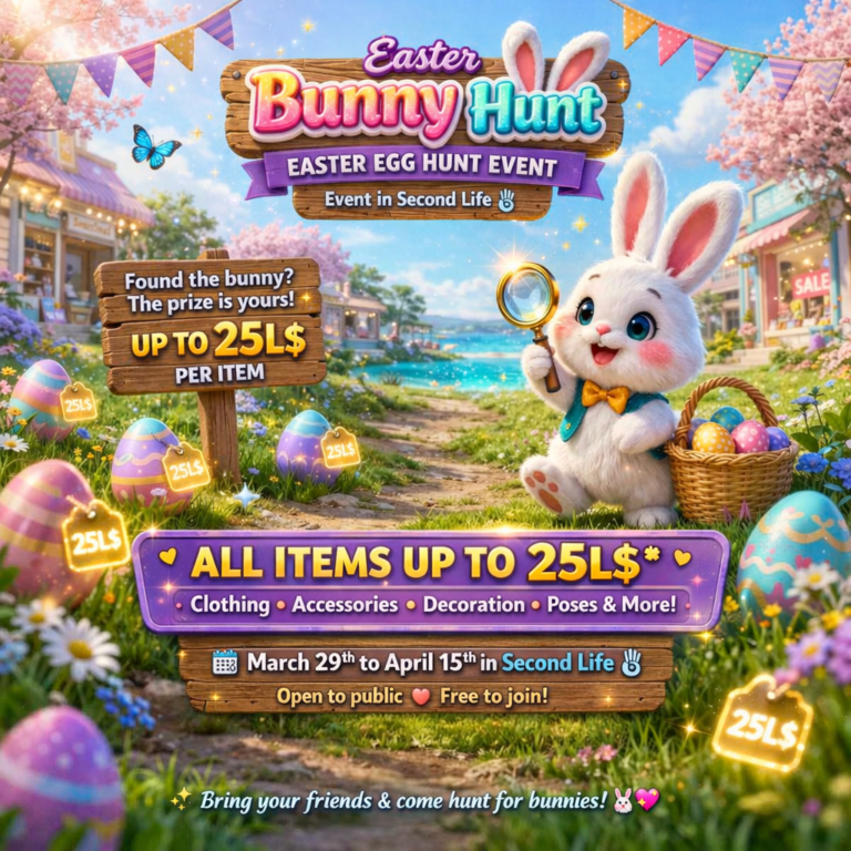 Easter Rabbit Hunt Banner 1 Second Life