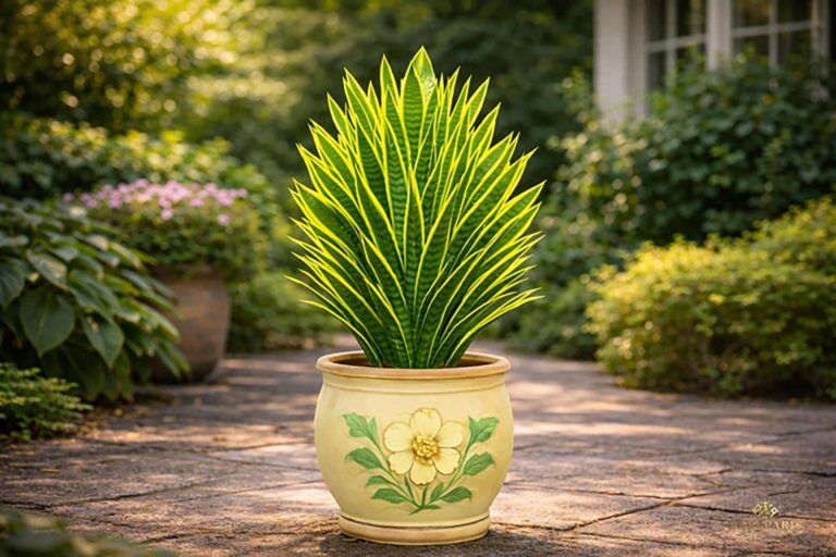 Green Yellow Snake Plant Second Life