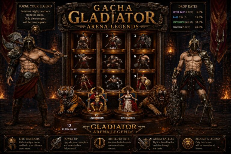 Gacha Gladiator Arena Legends Second Life