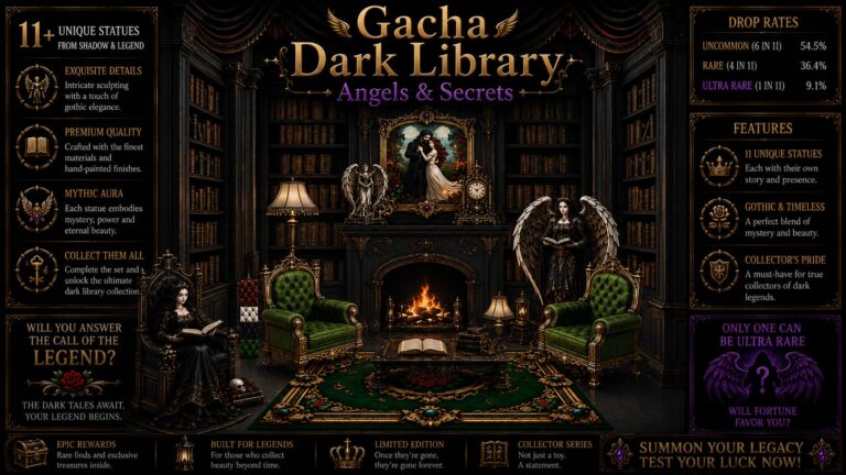 Gacha Dark Library Angels Secrets Second Life