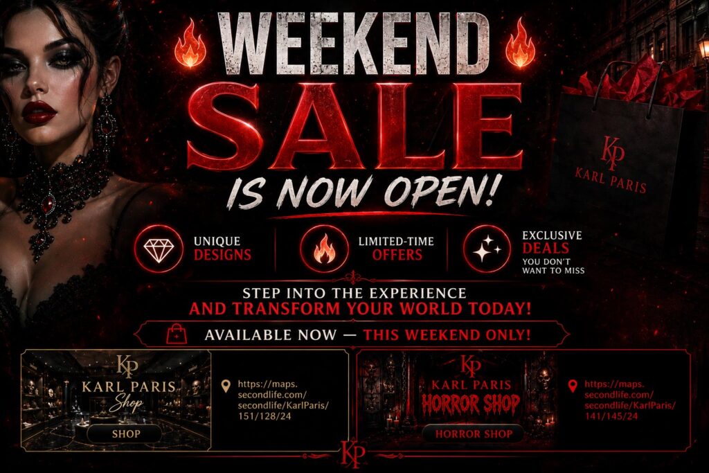 Weekend Sale Is Now Open Second Life