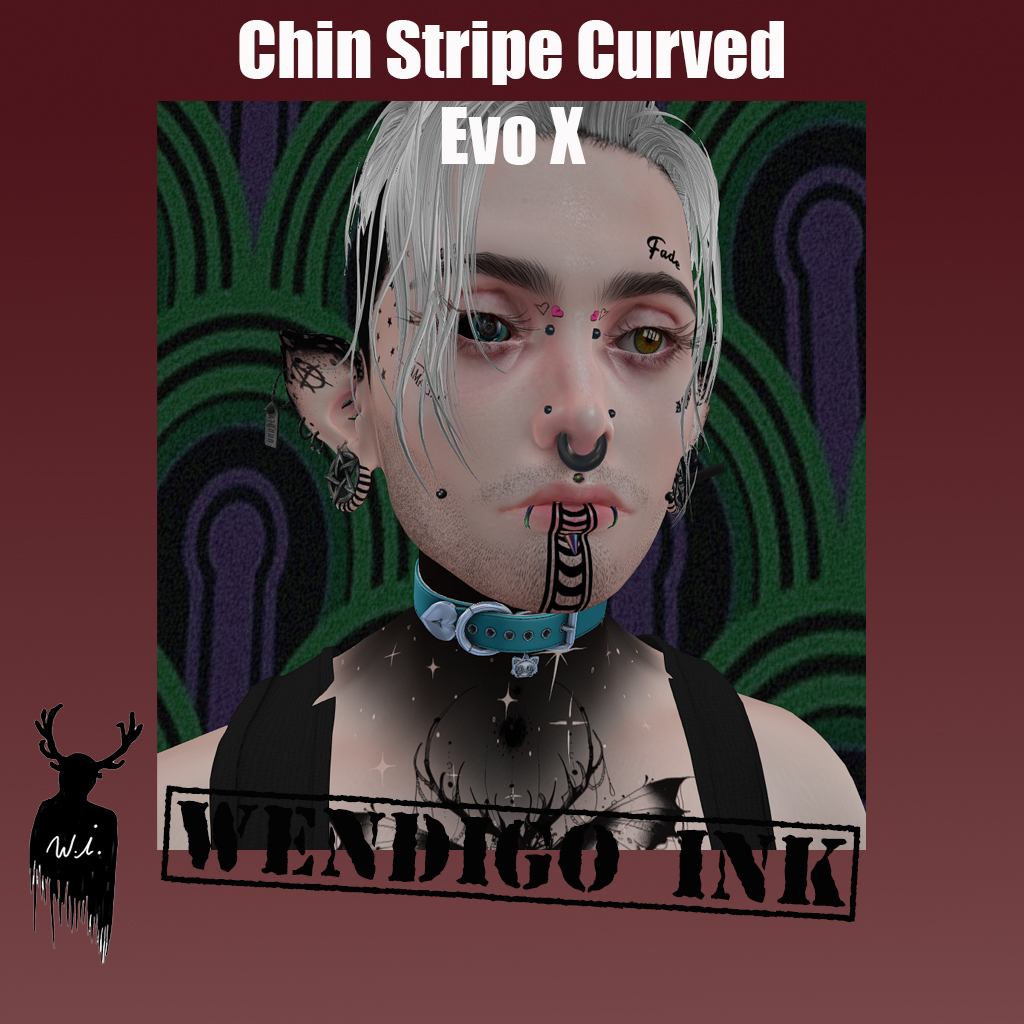 Chin Stripe Curved Second Life