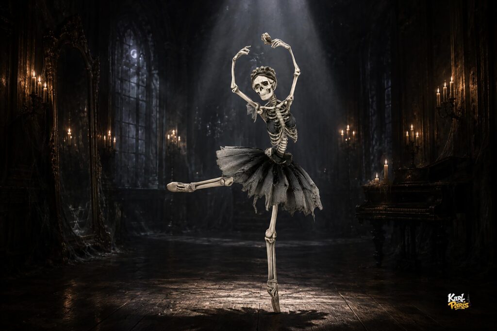 Danse Macabre Skeleton Ballerina Gothic Statue Second Life