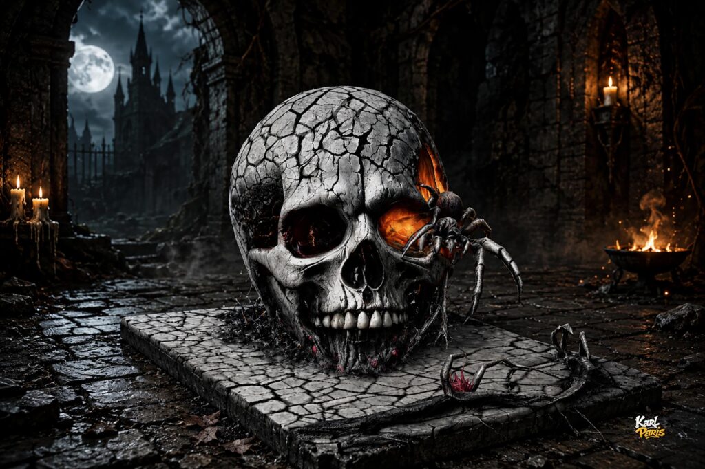 Infernal Skull Gateway Horror Spider Portal Second Life