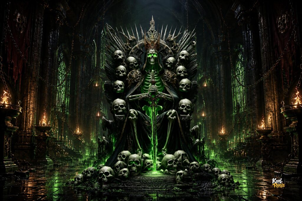 Necro King Throne Of Eternal Souls Statue Second Life