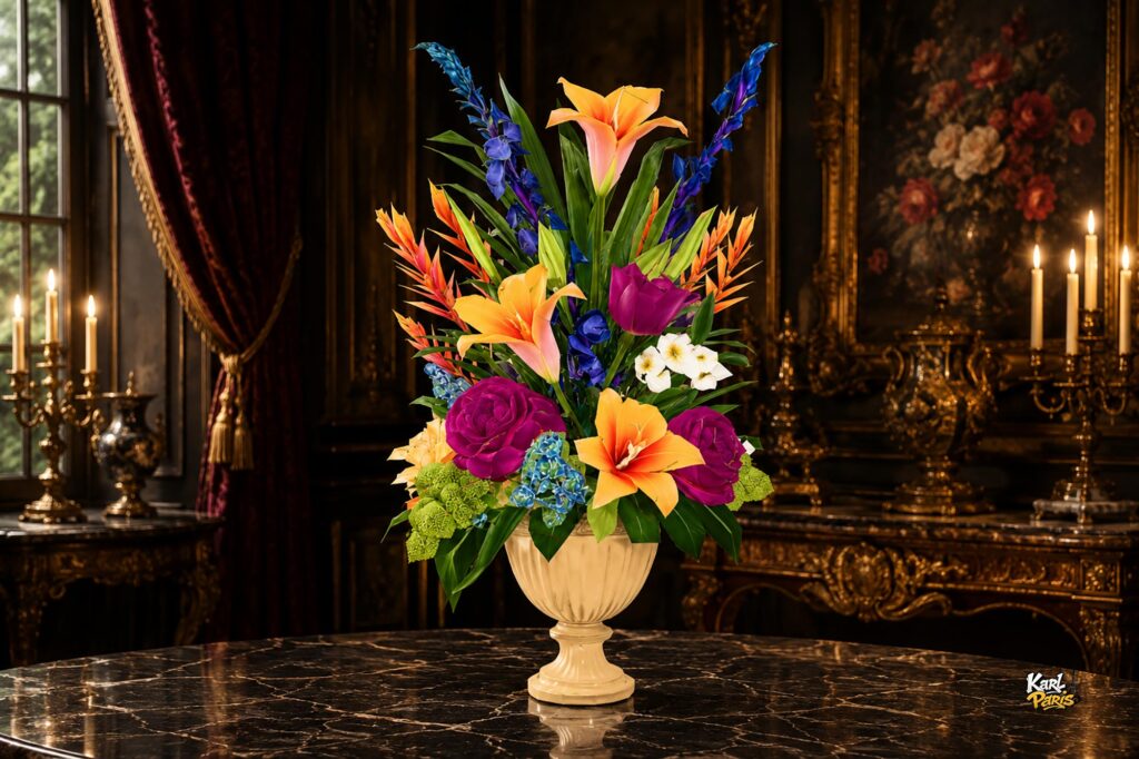 Royal Garden Floral Urn Second Life
